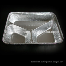 Caja de aluminio para embalaje de alimentos